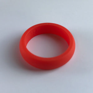 Women's Bright Orange Silicone Ring