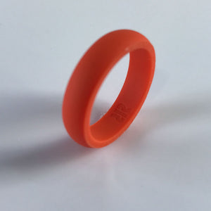 Women's Terracotta Orange Silicone Ring