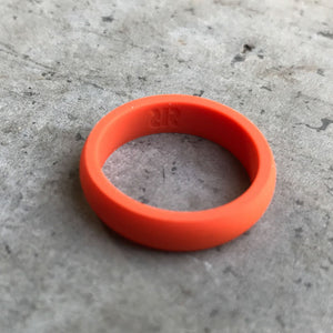 Women's Terracotta Orange Silicone Ring