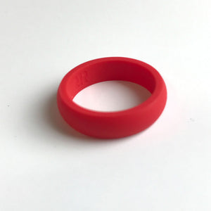 Women's Red Silicone Ring