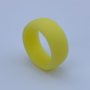 Men's Yellow Silicone Ring