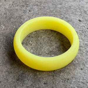 Women's Yellow Silicone Ring