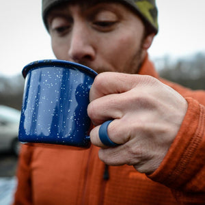 Men's Blue Silicone Ring