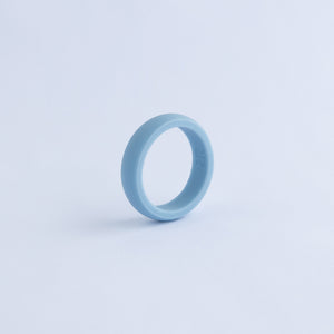 Women's Light Blue Silicone Ring