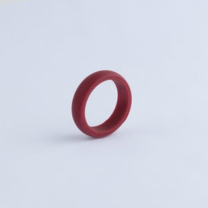 Women's Maroon Silicone Ring