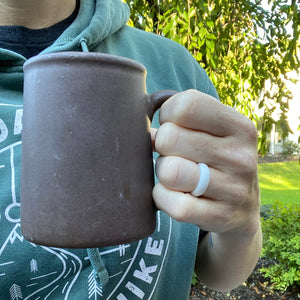 Women's White Silicone Ring