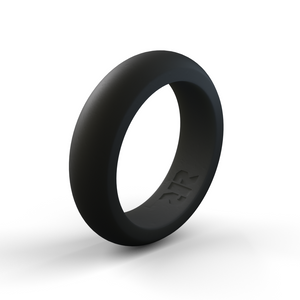 Women's Black Silicone Ring