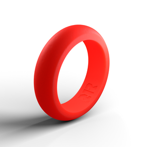 Women's Bright Orange Silicone Ring