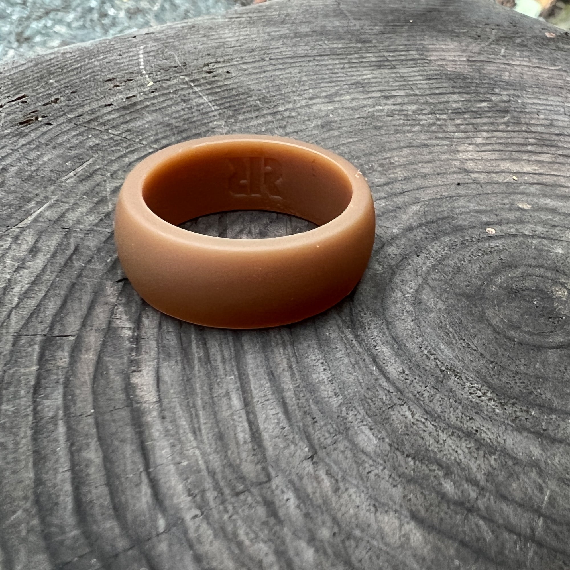 Men's Coyote Brown Silicone Ring