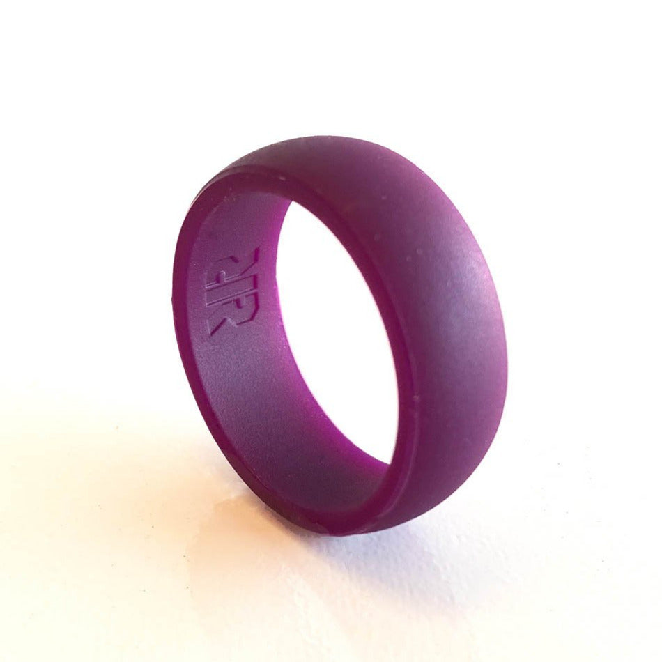 ringcolor Black and Purple Ring Titanium Steel Mens Ring Men Wedding Band |  Amazon.com