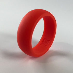 Men's Bright Orange Silicone Ring