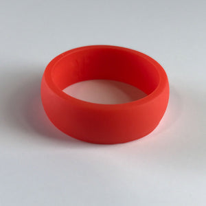 Men's Bright Orange Silicone Ring