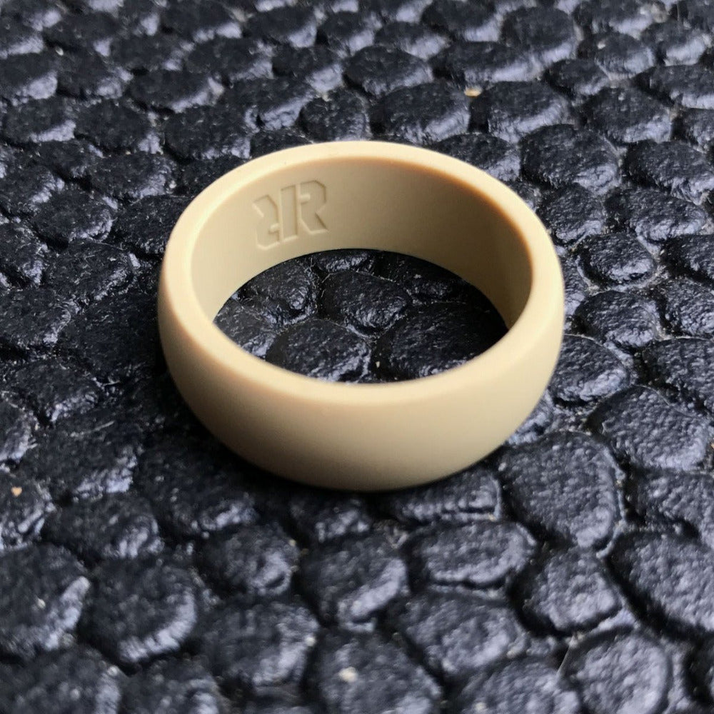 Bark Pattern Silicone Wedding Ring - Men's & Women's Sports Band, Hypoallergenic, 10 Colors