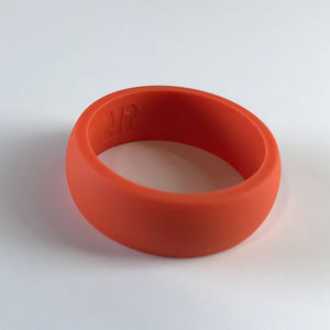 Men's Terracotta Orange Silicone Ring