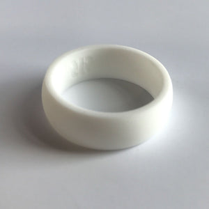 Men's White Silicone Ring