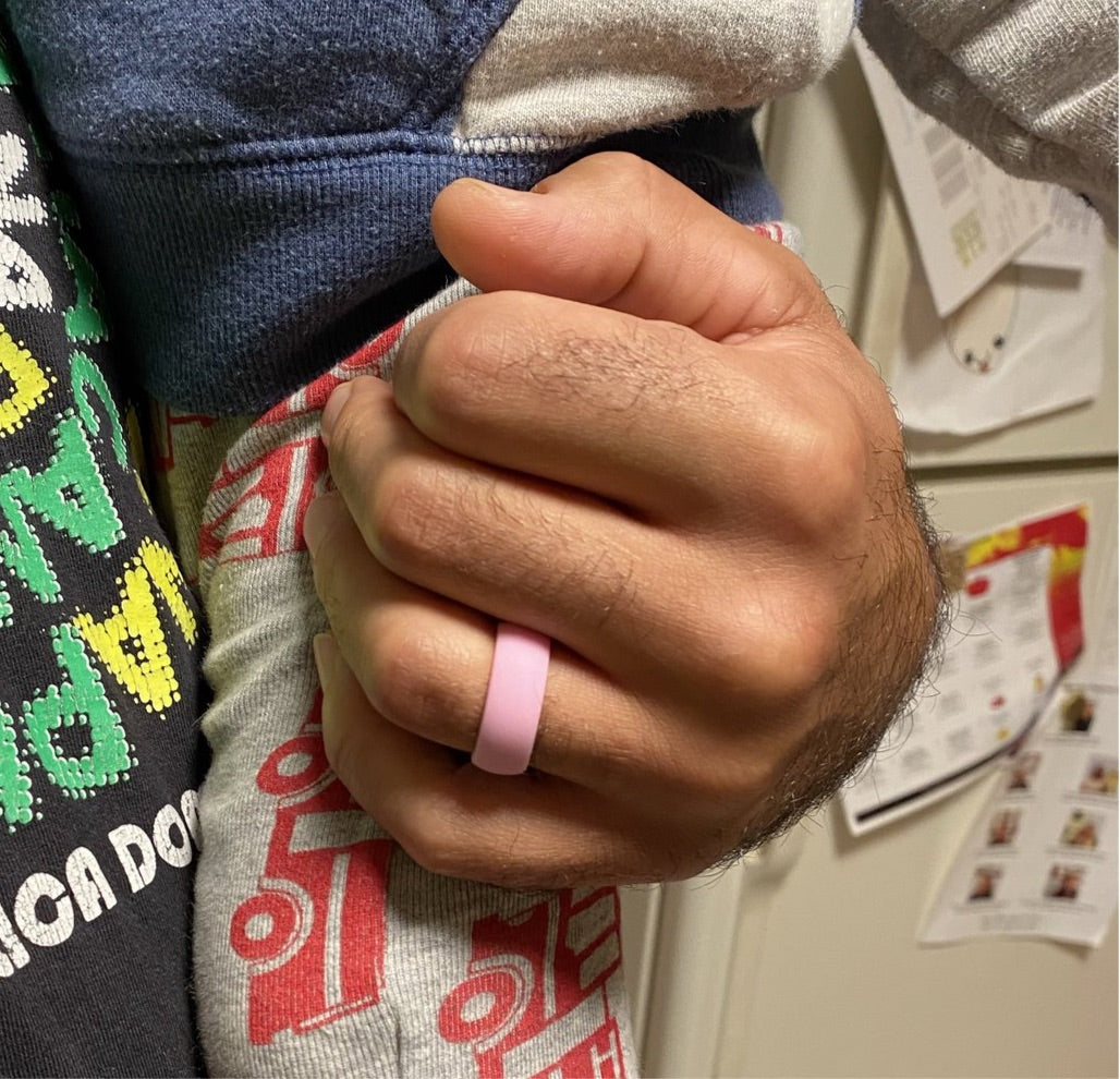 Men's Light Pink Silicone Ring RECON Rings