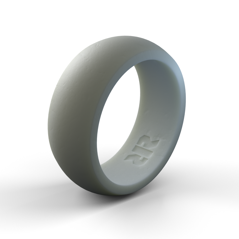 Men's Gray Silicone Ring