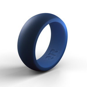 Men's Blue Silicone Ring
