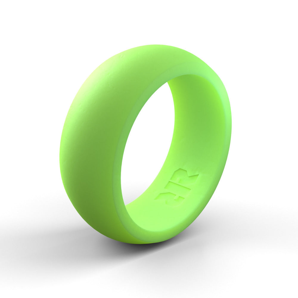 Men's Light Green Silicone Ring