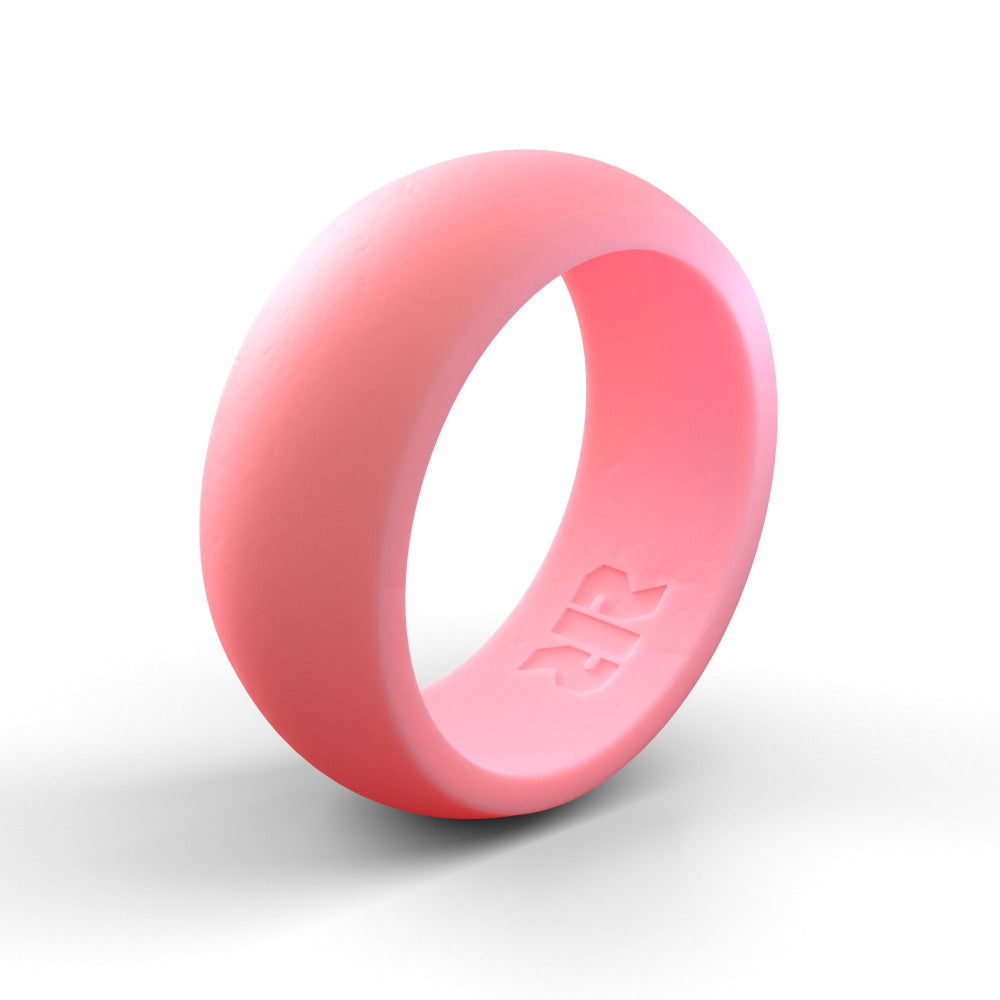 Men's Light Pink Silicone Ring 14