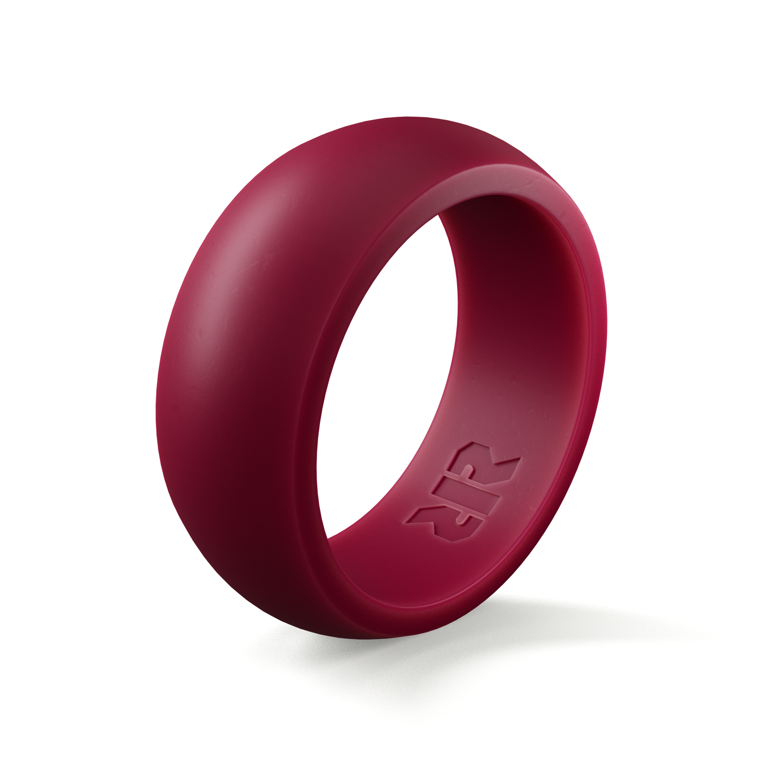 Men's Maroon Silicone Ring