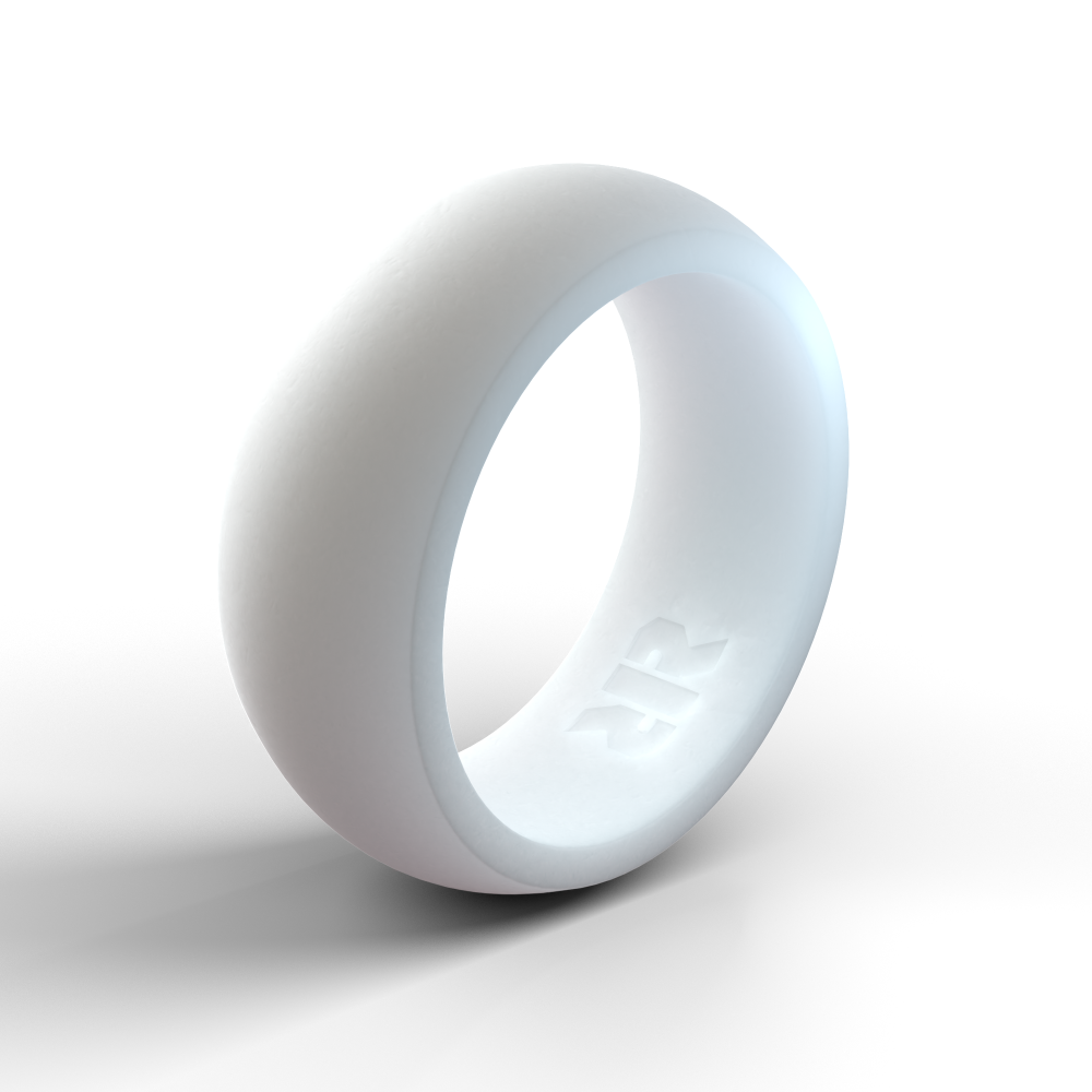 Men s White Silicone Ring