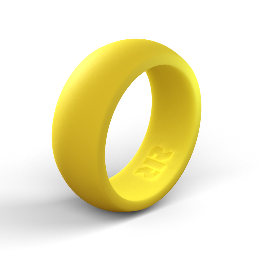 Men's Yellow Silicone Ring