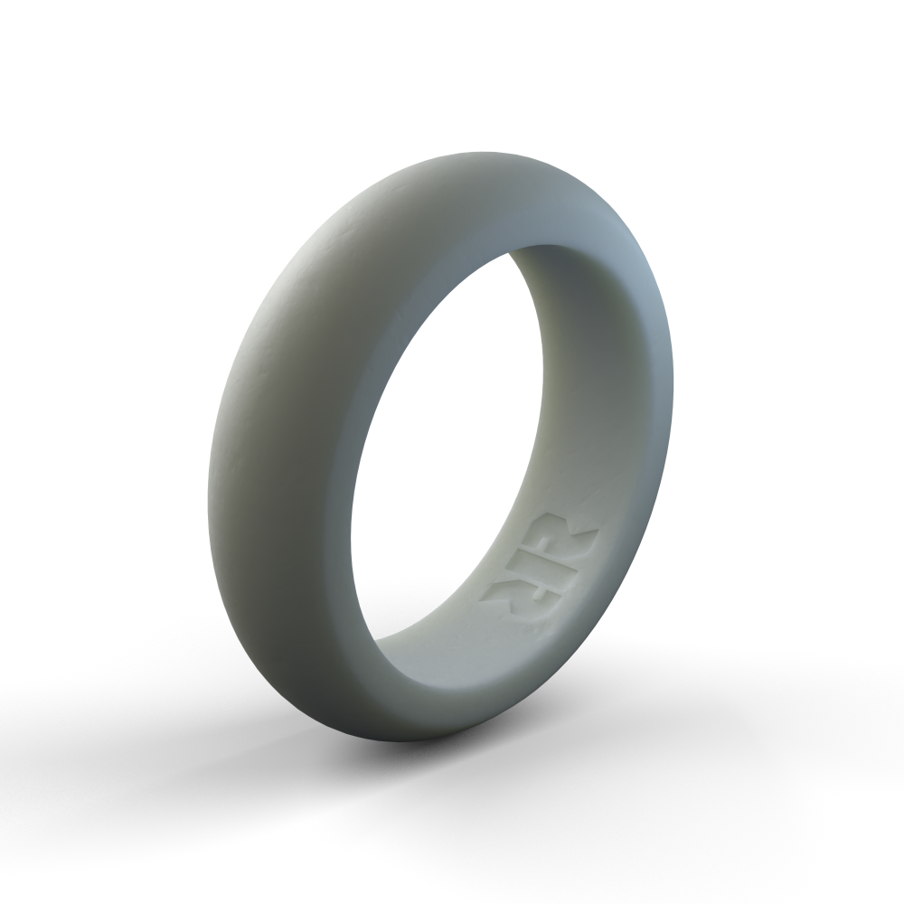 Women's Gray Silicone Ring