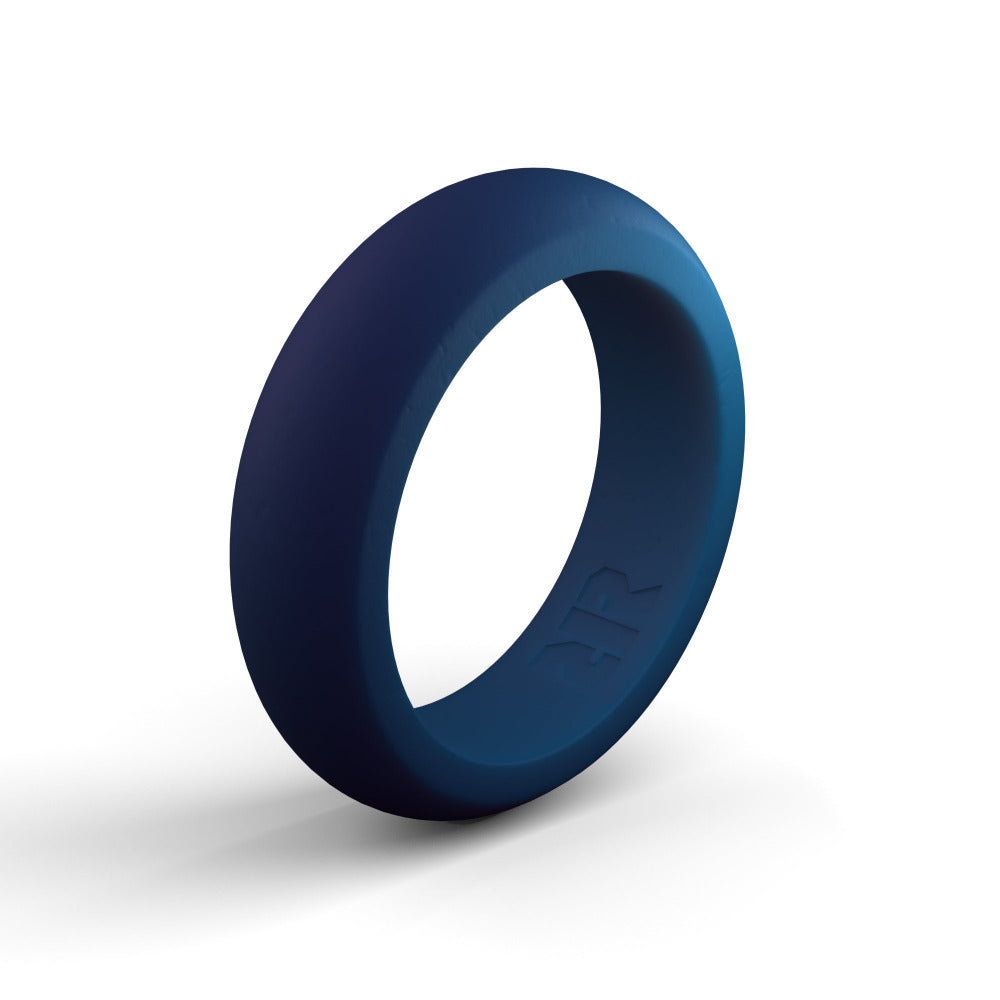 Women's Navy Blue Silicone Ring