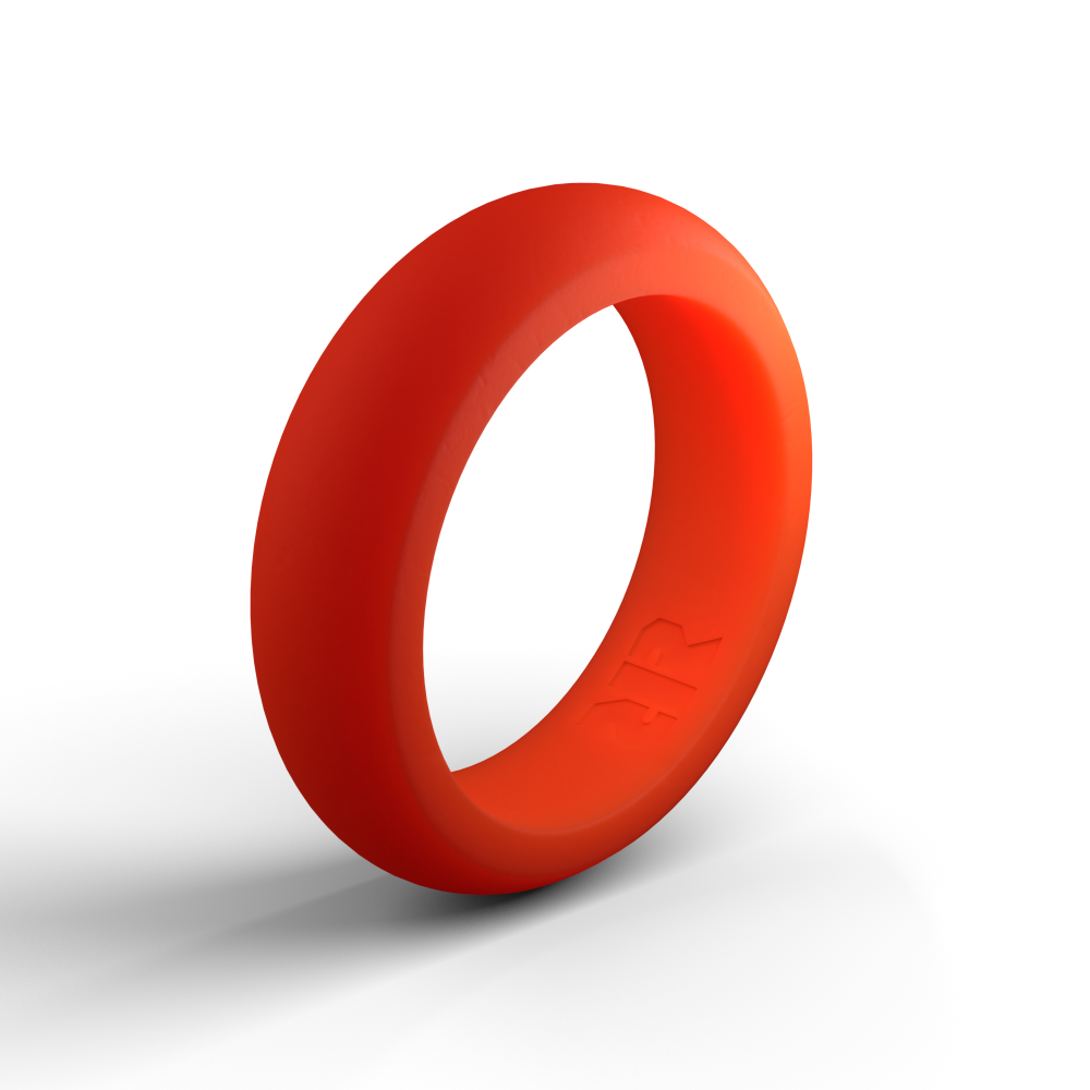 Women's Terracotta Orange Silicone Ring