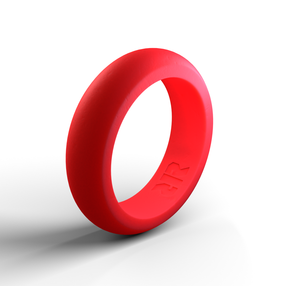 Women's Red Silicone Ring
